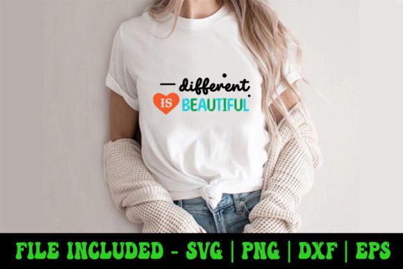 Different is Beautiful - Autism SVG