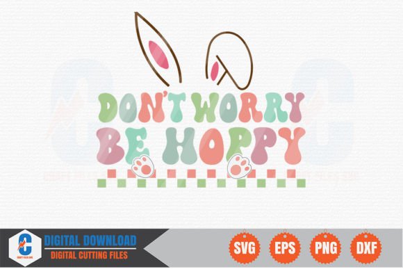 Don't Worry Be Hoppy Retro SVG