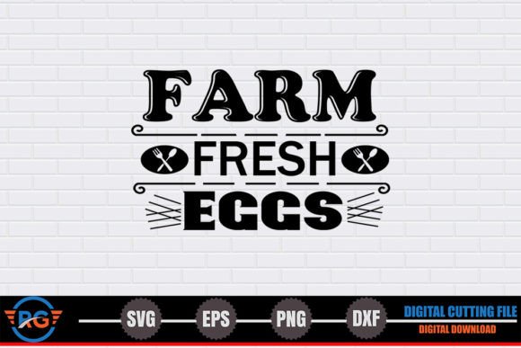Farm Fresh Eggs SVG: A Designer's Take on Kitchen Charm