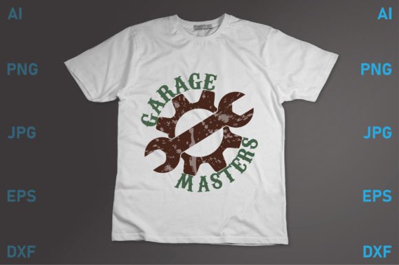 Garage Masters: A Bold Graphic for Custom Apparel