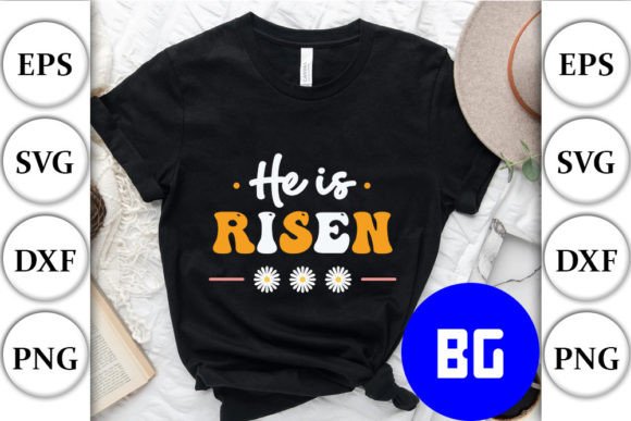 He is Risen - Retro Easter SVG