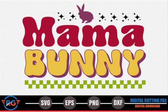 Mama Bunny Retro Easter SVG