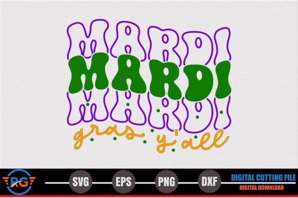 Mardi Gras Y all Retro SVG: A Designer's Review