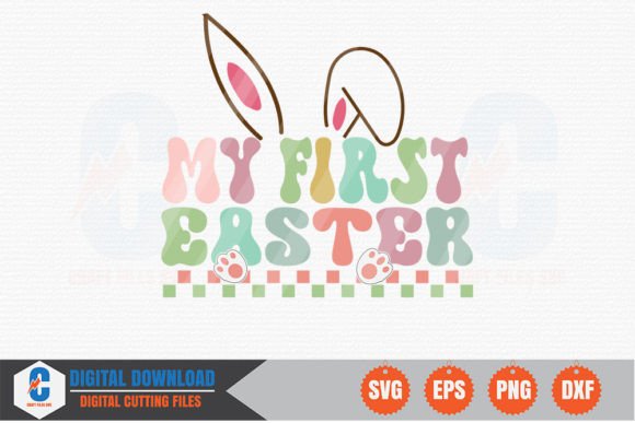 My First Easter Retro SVG
