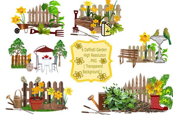 Review: A Set of 6 Daffodils Gardens for Embroidery