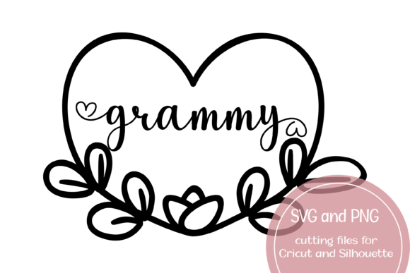 Review: Grammy Heart Printable SVG and PNG for Embroidery