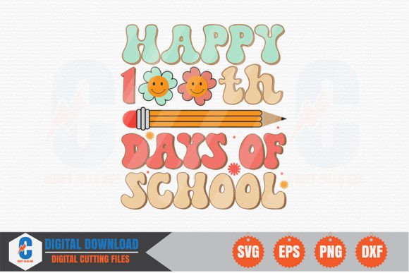Review: Happy 100th Days of School Retro SVG for Embroidery