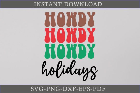 Review: Howdy Holidays Retro Christmas SVG File